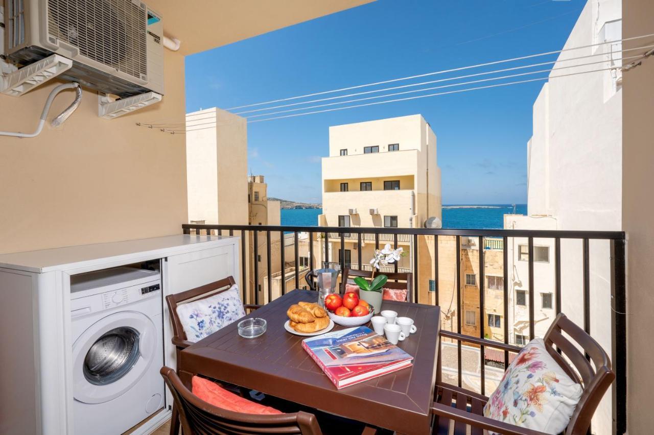 Sea Bliss Apartments With Terrace Just Off Seafront In St Paul'S Bay - By Getawaysmalta St. Paul's Bay Exterior photo